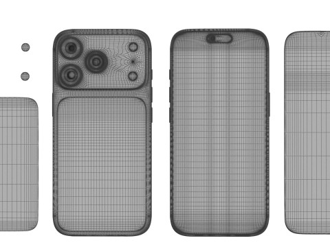 Apple iPhone 17 Pro PBR 3Dモデル
