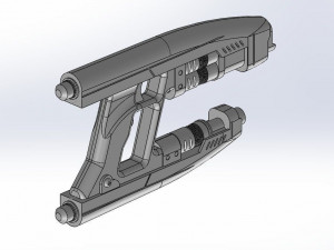 Star-Lord Quad Blaster 3D 1 Part Printable model 3D 打印模型