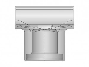 Piece Barre de frappe filtre Tiroir caf Bar Model Cetak 3D