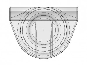 Piece Barre de frappe filtre Tiroir caf Bar Model Cetak 3D