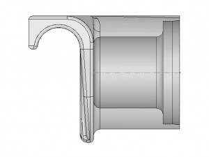 Piece Barre de frappe filtre Tiroir caf Bar Model Cetak 3D