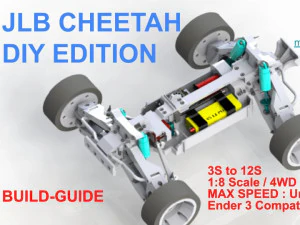 V6 JLB CHEETAH RC COCHE TRUGGY 18 SIMB&Oacute;LICO Modelo de impresión 3D