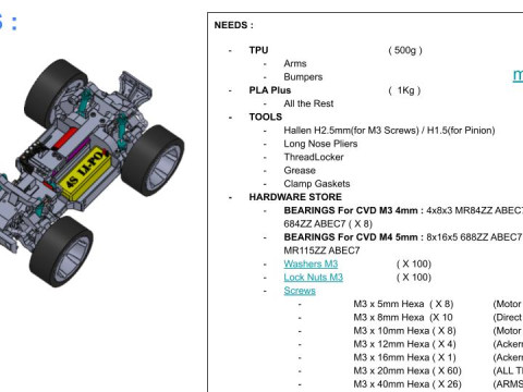 V7 WLTOYS 144 RC CARRO TRUGGY 114 PREMIUM Modelo de Impressão 3D