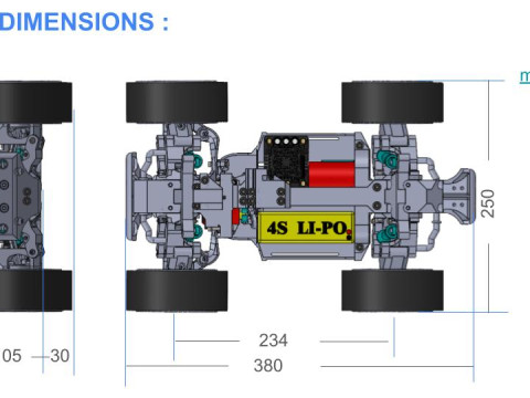 V7 WLTOYS 144 124 RC CARRO TRUGGY 114 112 PREMIUM Modelo de Impressão 3D