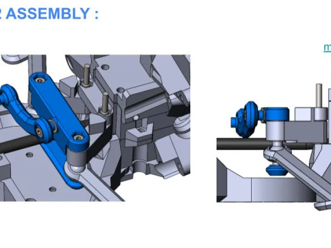 V6 JLB X HSP TRUGGY 18 4WS 4WD DIRECCI&Oacute;N EN LAS 4 RUEDAS X DIFERENCIAL CENTRAL Modelo de impresión 3D