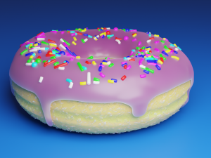 Donut with sprinkles 3D Модель
