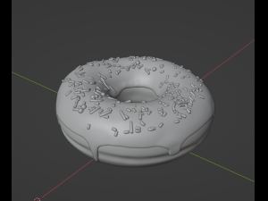 Donut with sprinkles Modèle 3D