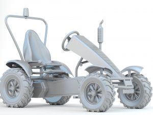 Pedal Car BERG Claas BFR Modelo 3D