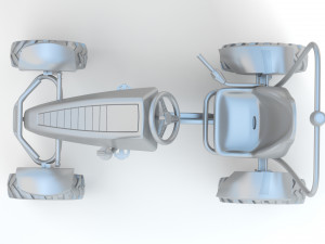 Pedal Car BERG Claas BFR Modelo 3D