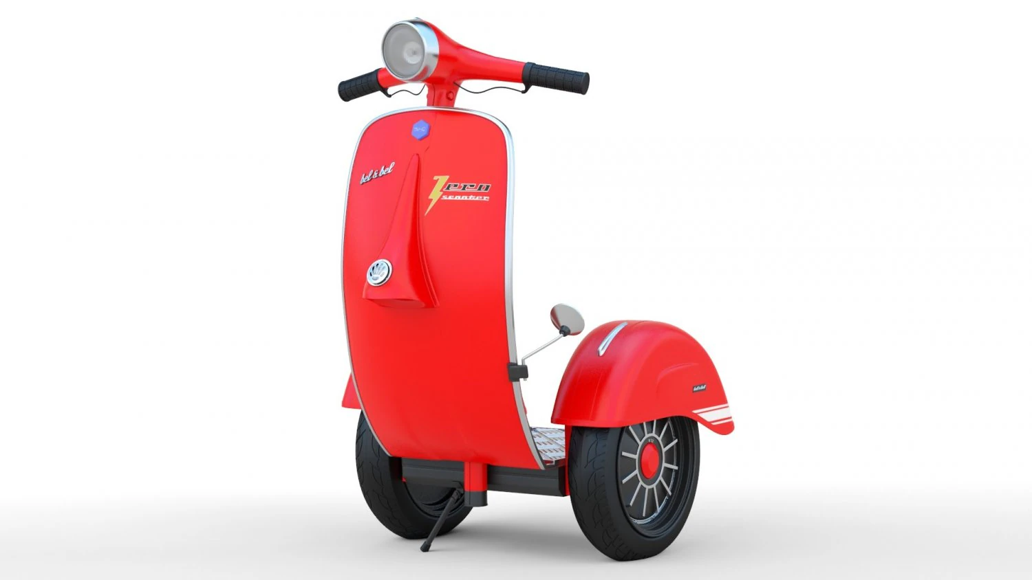 Vespa Segway 3D Model .c4d .max .obj .3ds .fbx .stl .blend 