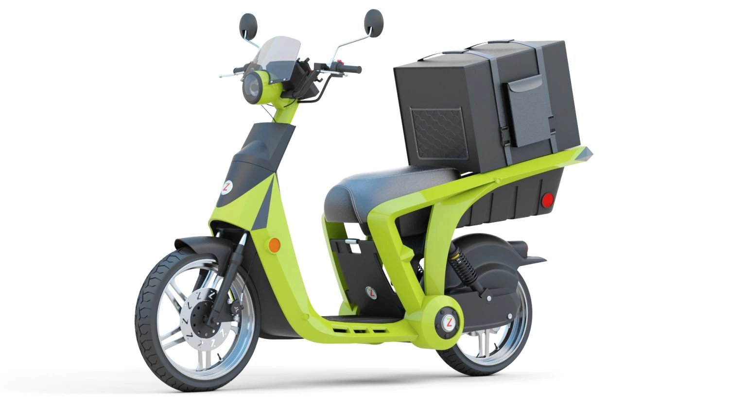 Mahindra GenZe 2 electric scooter Bike 3D Model .c4d .max .obj .3ds .fbx .stl .blend