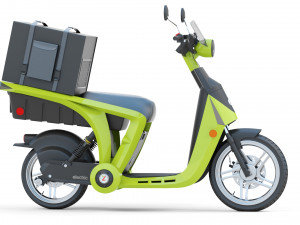 Mahindra GenZe 2 electric scooter Bike 3D Модель