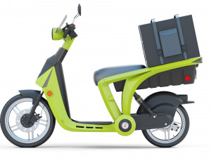Mahindra GenZe 2 electric scooter Bike 3D Модель