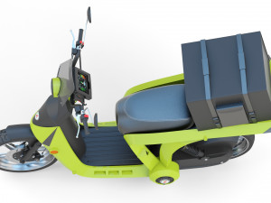 Mahindra GenZe 2 electric scooter Bike 3D Модель