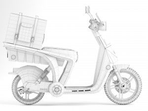 Mahindra GenZe 2 electric scooter Bike 3D Модель