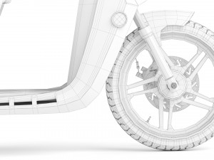 Mahindra GenZe 2 electric scooter Bike 3D Модель