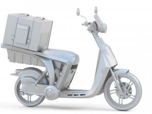 Mahindra GenZe 2 electric scooter Bike 3D Model