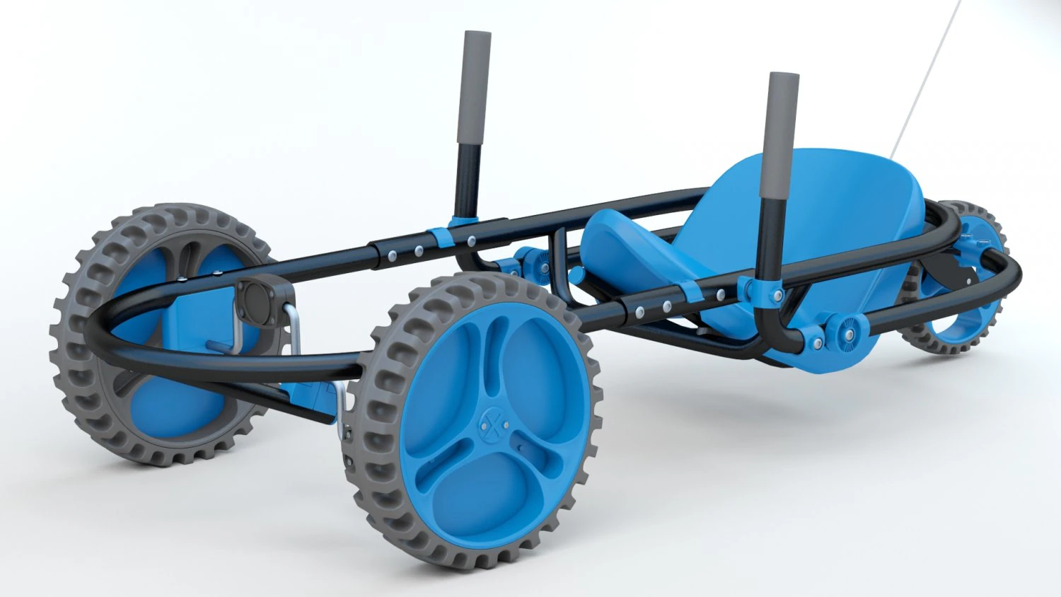 YBIKE Explorer Pedal Car 3D Model .c4d .max .obj .3ds .fbx .stl .blend 