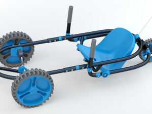 YBIKE Explorer Pedal Car Modello 3D