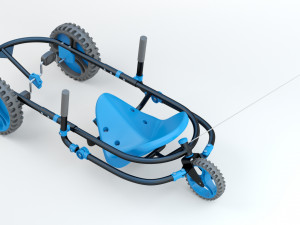 YBIKE Explorer Pedal Car Modello 3D
