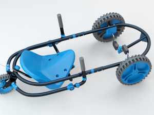YBIKE Explorer Pedal Car Modello 3D