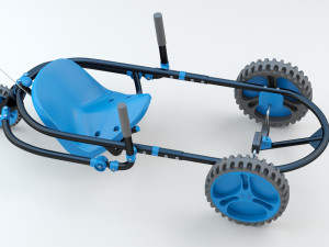 YBIKE Explorer Pedal Car Modello 3D