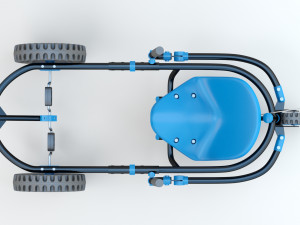 YBIKE Explorer Pedal Car Modello 3D