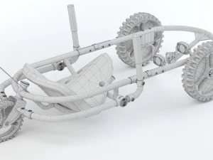 YBIKE Explorer Pedal Car 3D Model