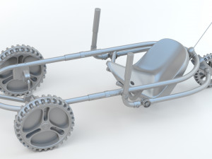 YBIKE Explorer Pedal Car Modello 3D