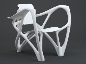 Bone Armchair 3D Model