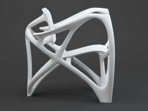 Bone Armchair 3D Model
