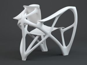 Bone Armchair 3D Model