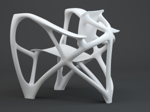Bone Armchair 3D Model