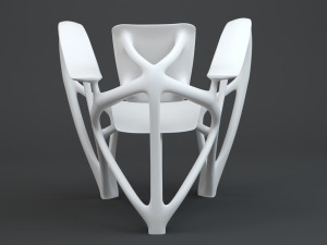 Bone Armchair 3D Model