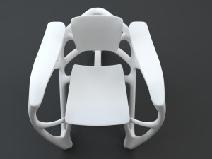 Bone Armchair 3D Model