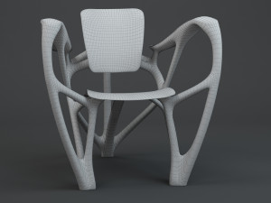 Bone Armchair 3D Model