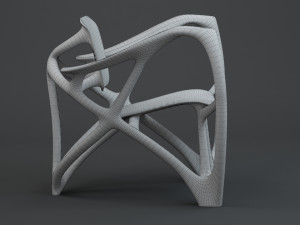 Bone Armchair 3D Model