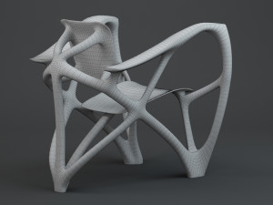 Bone Armchair 3D Model