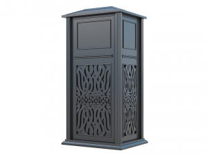 Trash Can Outdoor 02 3D Модель