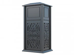 Trash Can Outdoor 02 3D Model