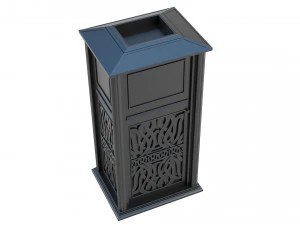 Trash Can Outdoor 02 3D Model