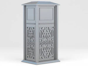 Trash Can Outdoor 02 3D Model