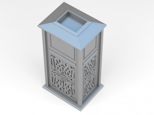Trash Can Outdoor 02 3D Модель