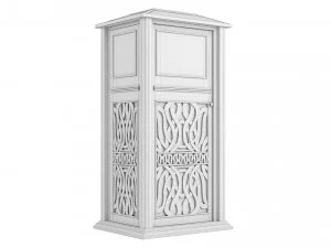 Trash Can Outdoor 02 3D Model