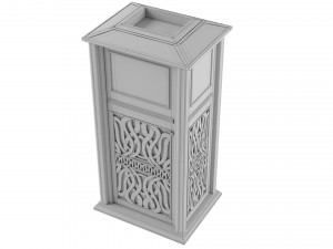 Trash Can Outdoor 02 3D Модель