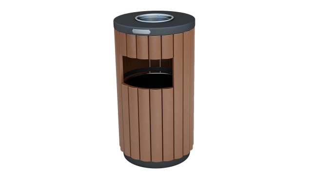 Trash Can Outdoor 01 3D Модель .c4d .max .obj .3ds .fbx .stl .blend 