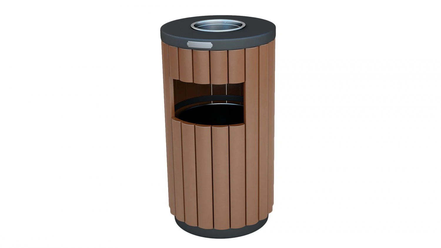 Trash Can Outdoor 01 3D Model .c4d .max .obj .3ds .fbx .stl .blend 