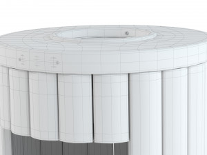 Trash Can Outdoor 01 3D Модель