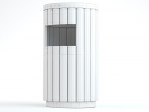 Trash Can Outdoor 01 3D Модель