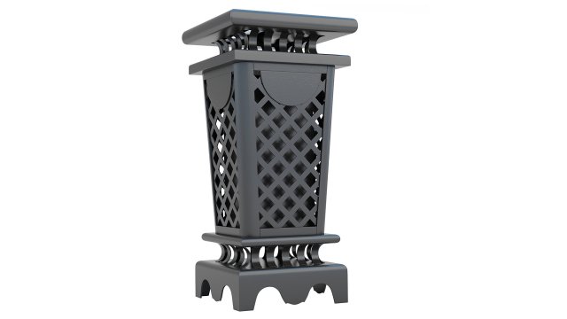 Trash Can Outdoor 03 Modello 3D .c4d .max .obj .3ds .fbx .stl .blend 